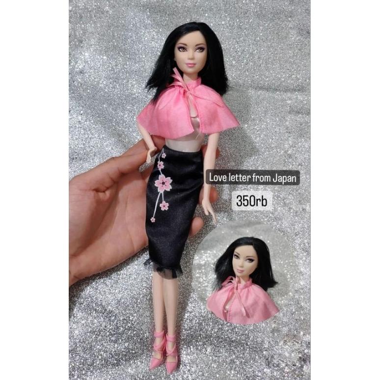 Boneka Blythe Doll Face Up Custom Barbie love letter from japan