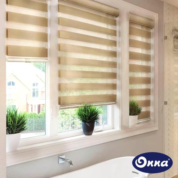 Terlaris Onna / Rainbow Blinds / Tirai Modern / Jendela Tirai / Zebra Blind