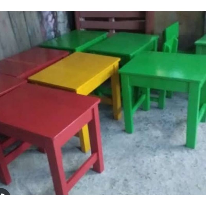 kursi,meja tk sayang anak + rajin belajar