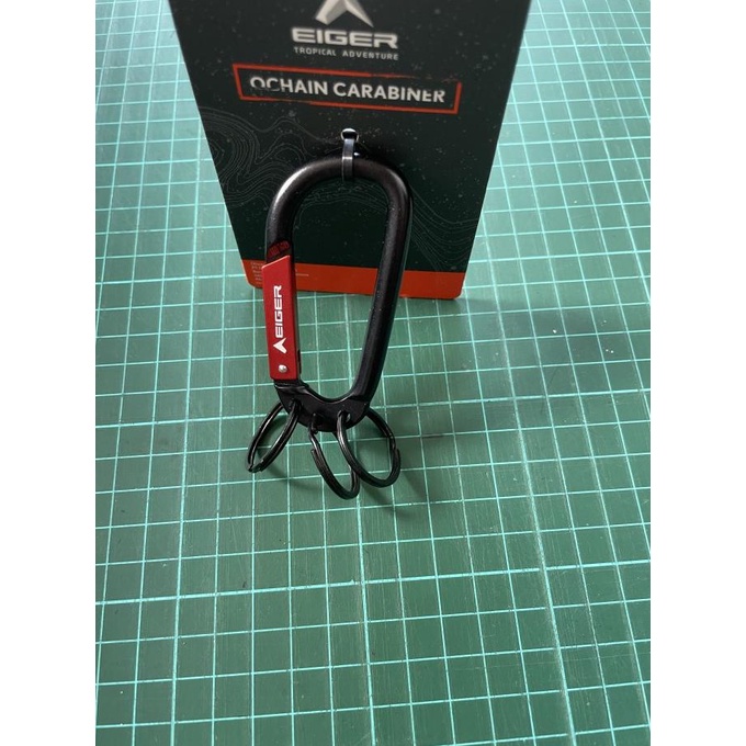 Gantungan Kunci Eiger Ochain Carabiner Original