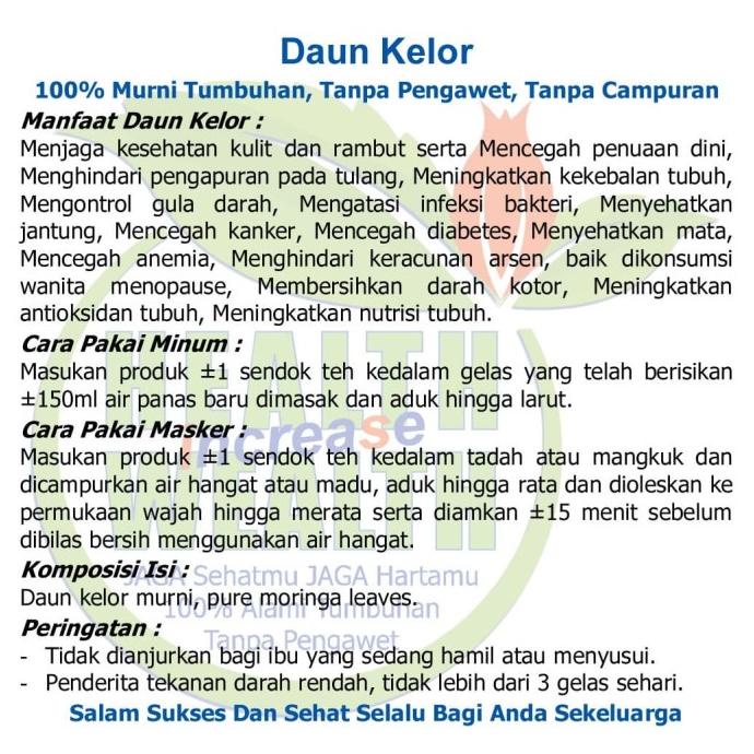 

Daun Kelor/ Moringa