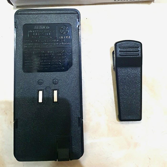 BATTERY + BELT CLIP PER HT ALINCO DJ -195/196/596 EBP-51N ORIGINAL TERBARU