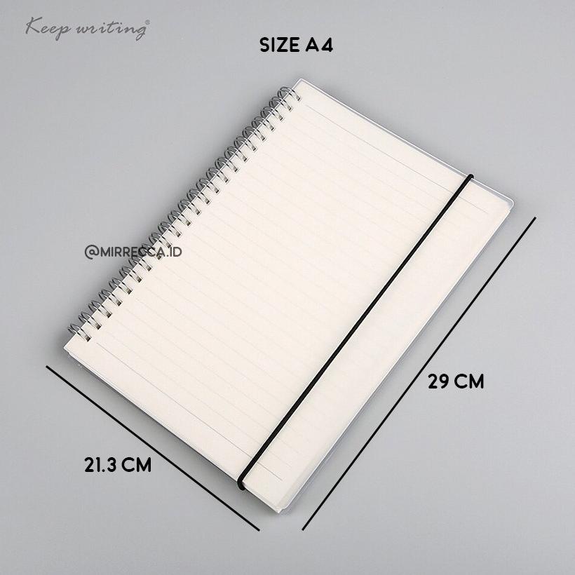 

A4 SIMPLE STYLE SPIRAL NOTEBOOK .