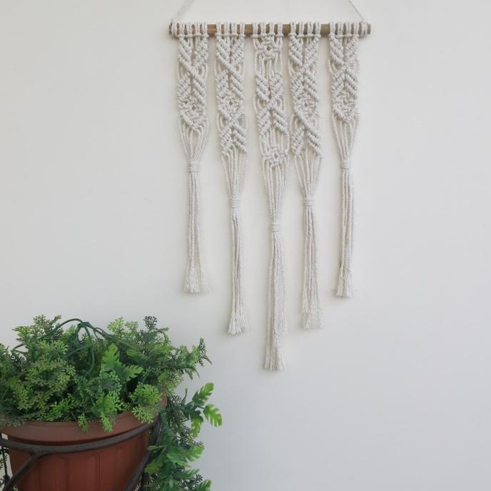 MACRAME HIASAN DINDING DEKORASI RUMAH WALL HANGING M-13