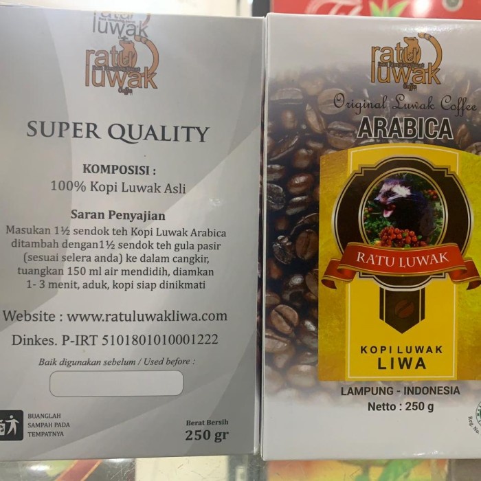 

Discount Kopi ratu luwak arabica lampung /KOPI EUBE/KOPI KAPAL API/KOPIBUBUK/KOPI ROBUSTA/KOPI