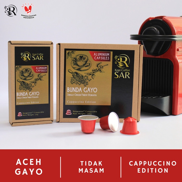 

BAYAR DITEMPAT NESPRESSO COMPATIBLE COFFEE CAPSULE - BUNDA GAYO KOPI KAPSUL KCS /KOPI EUBE/KOPI
