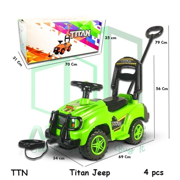 Promo Ttn Jeep Mobil Mobilan Duduk Dorong Bisa Dinaiki Dinaikin Mainan Anak Terlaris