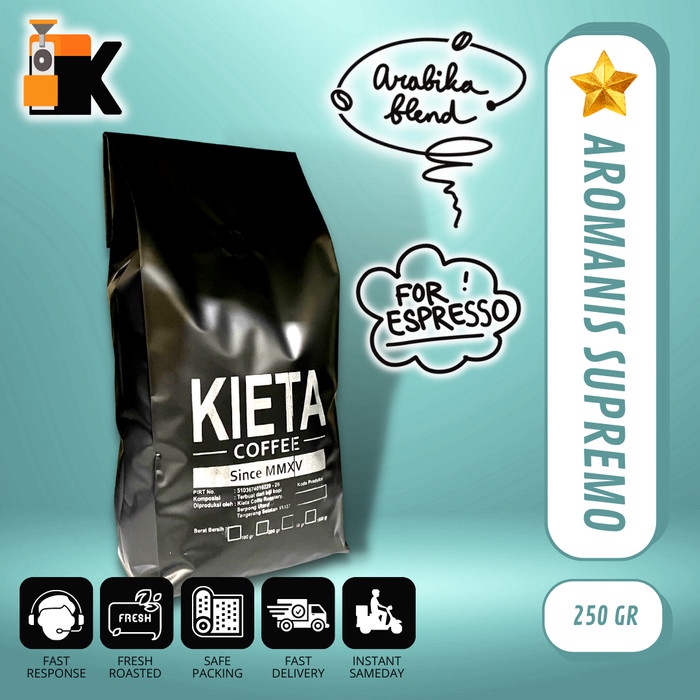 

Sale Kopi Arabika Aromanis Supremo Blend 250gr /KOPI EUBE/KOPI KAPAL API/KOPIBUBUK/KOPI ROBUSTA/KOPI