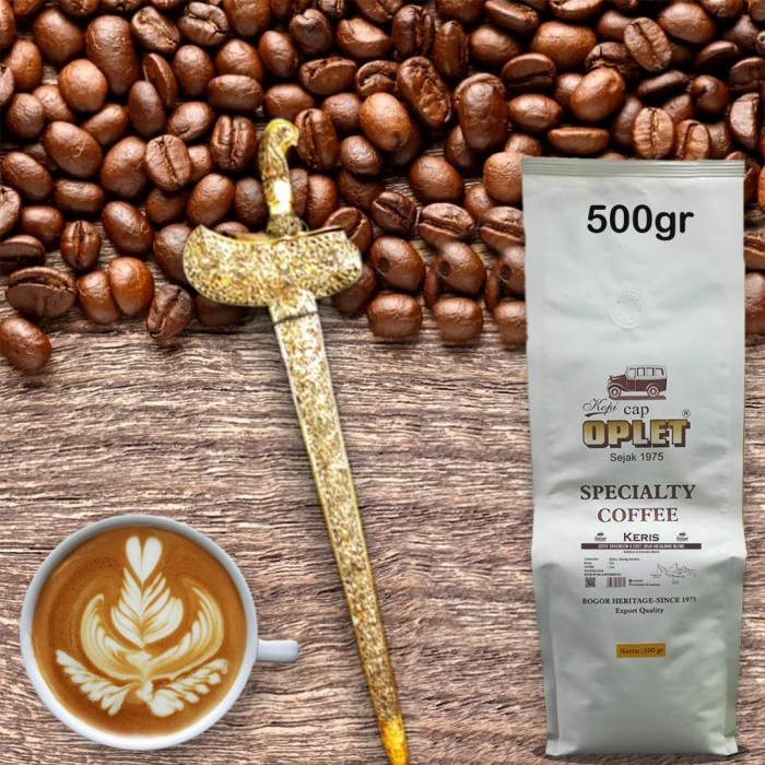 

TERLARIS KOPI OPLET SPECIALTY COFFEE - KERIS BLEND (GAYO & E. JAVA) - 500gr /KOPI EUBE/KOPI KAPAL
