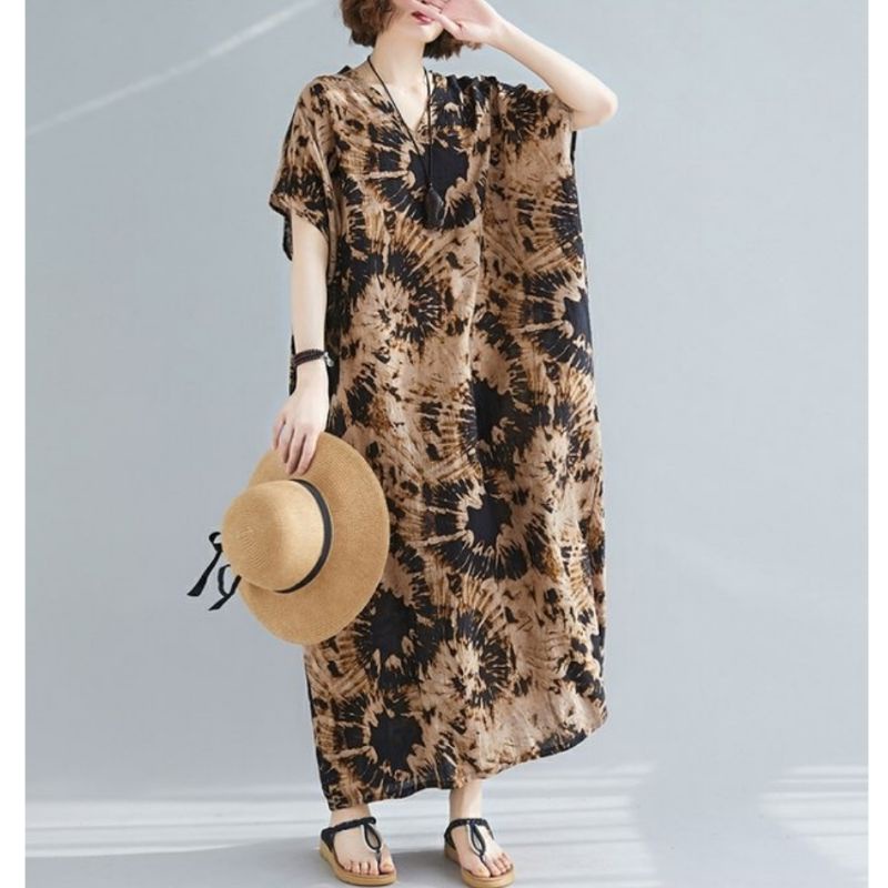 MDLV ~ 91013# Homewear Maxi Brown