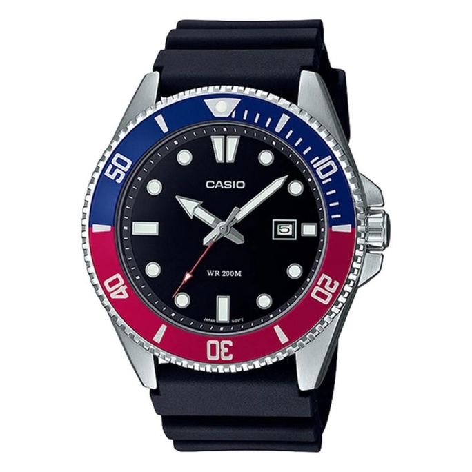 Casio General MDV-107-1A3VDF Marlin Duro Diver 200m Pepsi Rubber