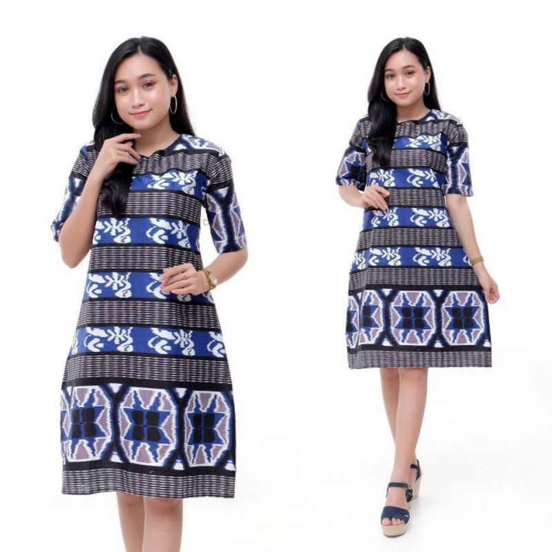 Tunik Batik Wanita Baju Kantor