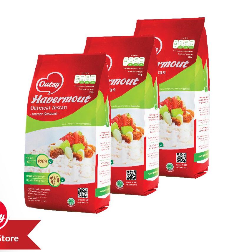 

Diskon | HJ6 | OATSY Instant Oatmeal 750g (Triple Pack)