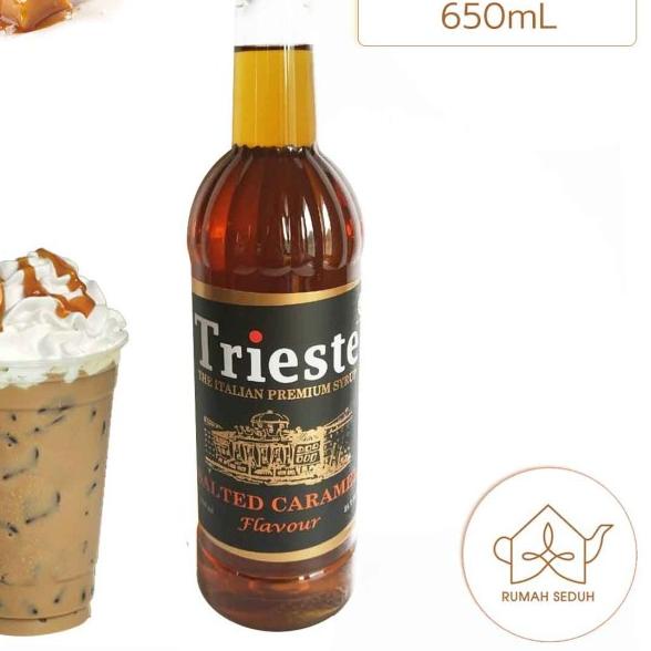 

Sale | HJ6 | 650 mL Sirup Salted Caramel Merk Trieste - Salted Caramel Italian Syrup