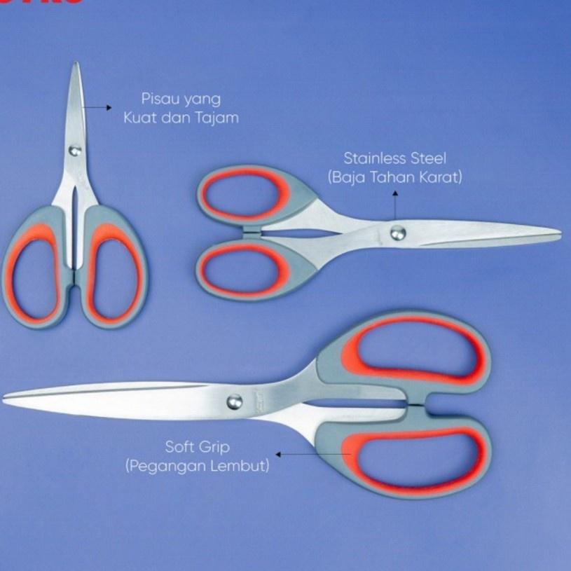 

Promo | FG2 | Gunting Joyko TAJAM SC-828 SC-838 SC-848 Kertas Kecil Besar Scissor