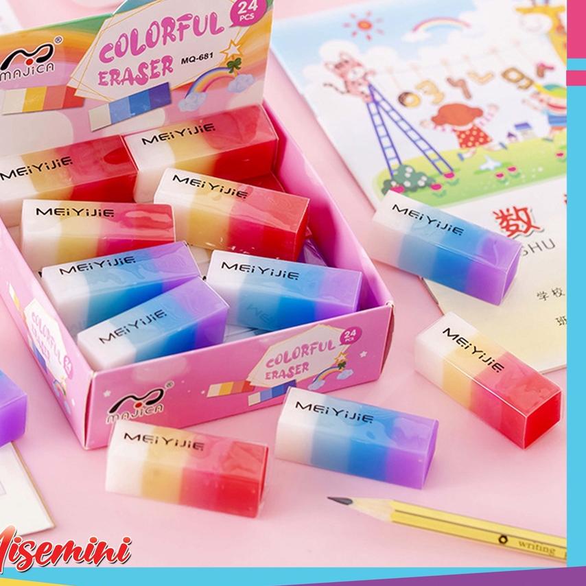 

Termurah | FG2 | Ⓜ️Ⓜ️️Penghapus Pensil Motif Warna Warni Colorful Eraser