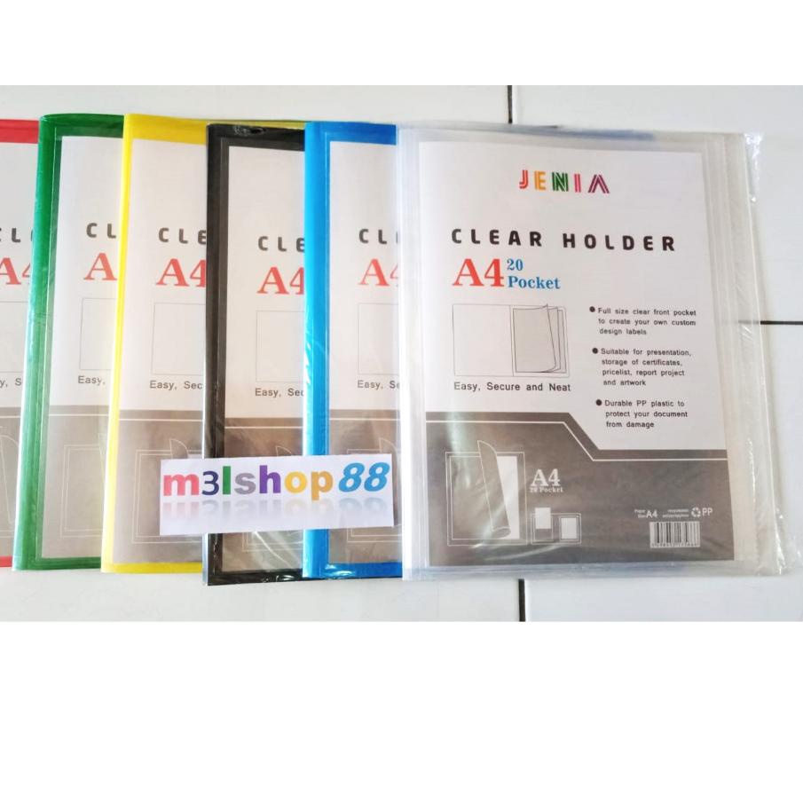 

Sale 6.6 | FG2 | Clear holder A4 20 lembar JENIA / MEDIA KITA-1 pcs