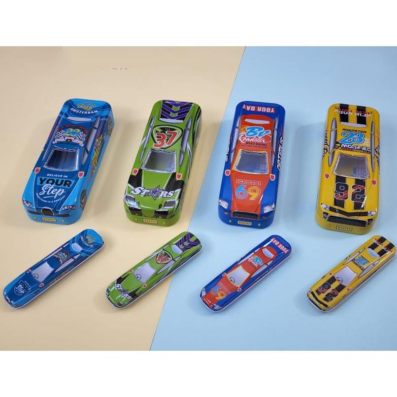 

(Bayar Ditempat) Tempat Kotak Pensil Magnet Bergambar Bermotif Karakter Cowok Cewek Kalkulator Serutan 1 pcs ,,