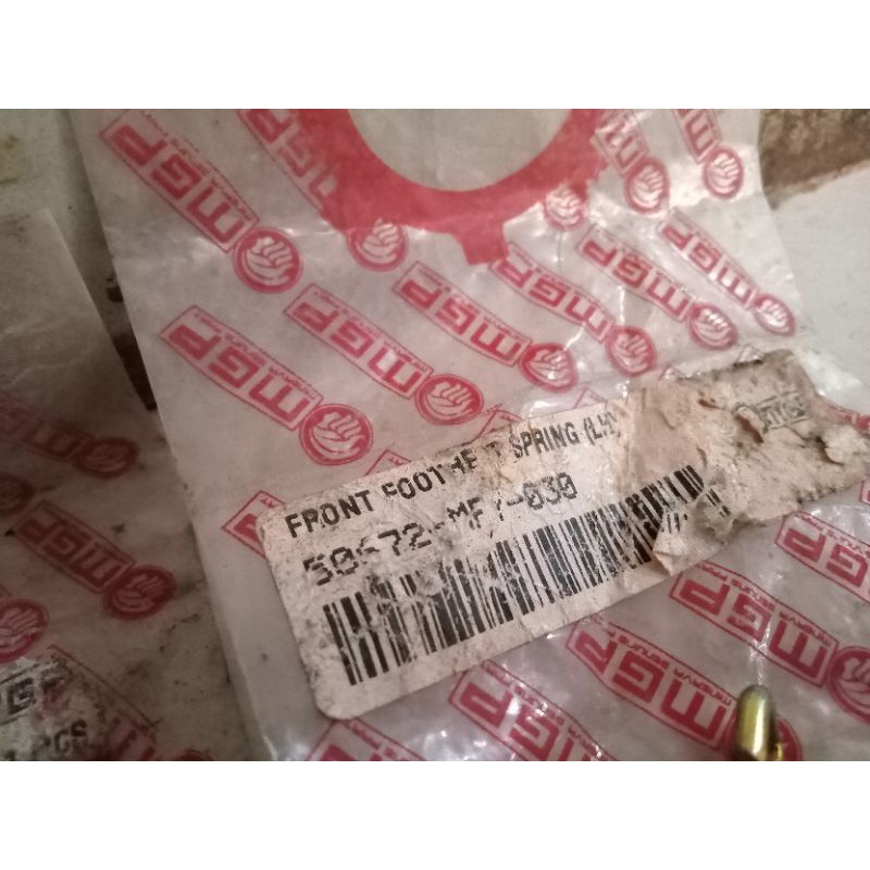 front fod rest spring per pegas pengembalian pijakan kaki depan Minerva maddas original