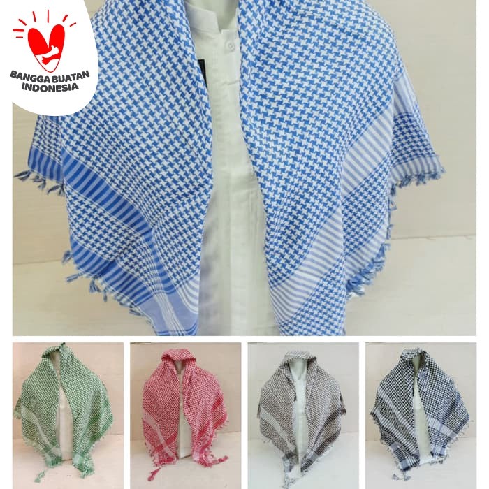 Sorban sorban turkey /sorban arab/harga super grosir(K6M4) Sorban Tenun Sorban Arab Hitam Putih Sorb