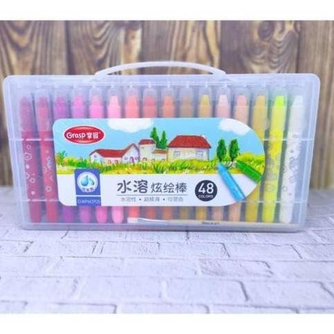 

Crayon Grasp Stick Sedang Isi 48 Warna / Krayon Grasp Original