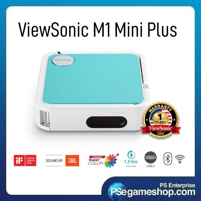ViewSonic M1 mini Plus - Ultra-Portable Smart LED Projector|120 LUMENS ---READY---