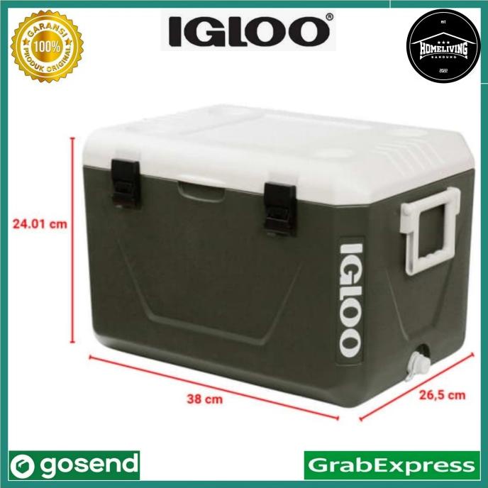 Igloo 11 Ltr Cooler Box Nestable - Hijau / igloo pendingin minuman ---READY---