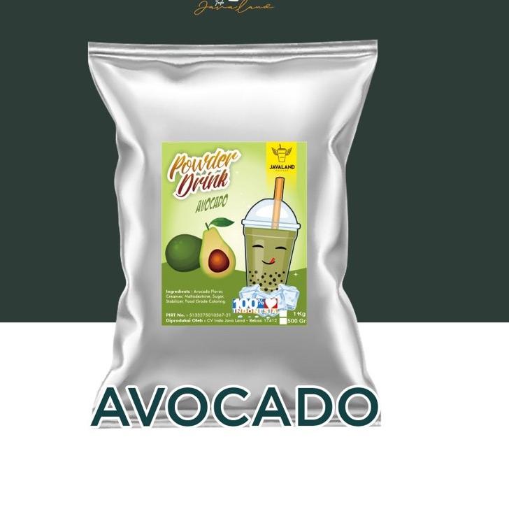 

Grosiran Murah BUBUK MINUMAN BUBBLE DRINK RASA AVOCADO MERK JAVALAND 1KG !!