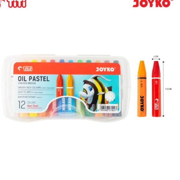 

darn -73 CRAYON KRAYON MINYAK OIL PASTEL 12 WARNA JOYKO 814✫