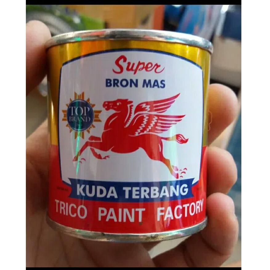 

[PRODUK-9BVU090] CAT KUDA TERBANG GOLD (EMAS) TRICO PAINT KECIL 0.1 48