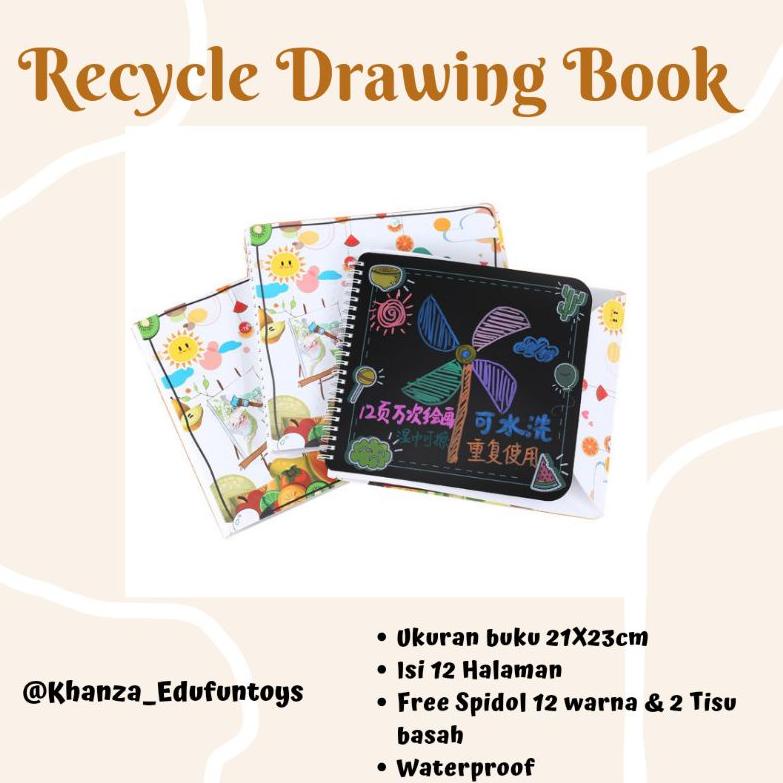 

Reusable Buku gambar• Recycle Drawing Book ✧Pasti Murah