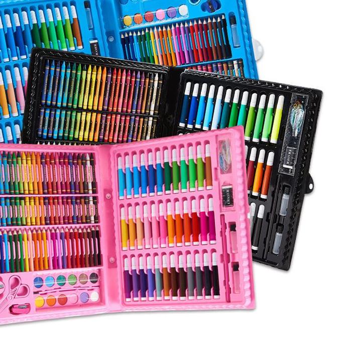 

Discount | FG2 | COD Art Full Set 150Pcs / 208Pcs / Krayon Mewarnai Anak Pensil Warna Perlengkapan Mewarnai Lukis P49 P53