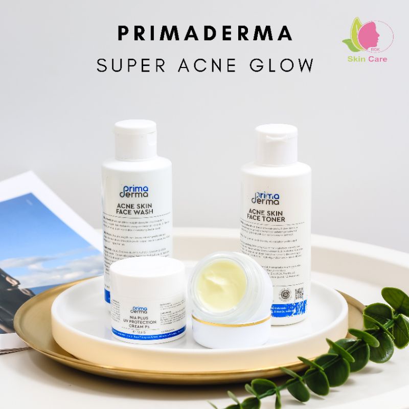 PRIMADERMA PAKET SUPER ACNE GLOW - MENGHILANGKAN JERAWAT DAN GLOWING
