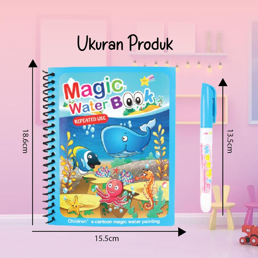 

[ANT] MAGIC BOOK MAINAN/BUKU MEWARNAI KREATIF ANAK/BUKU MEWARNAI AJAIB ↕Dijual Murah