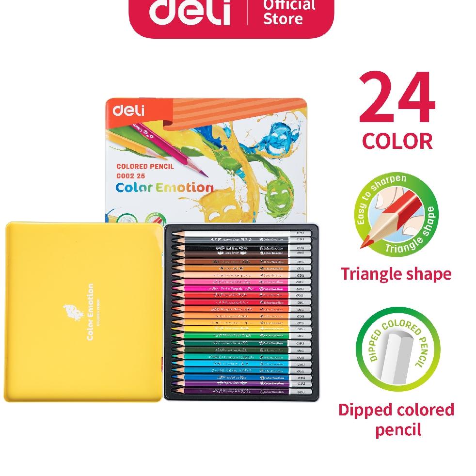 

NEW PRODUCT !! Deli Pensil Warna Halus 24 Warna Bentuk Segitiga Ergonomis EC00225