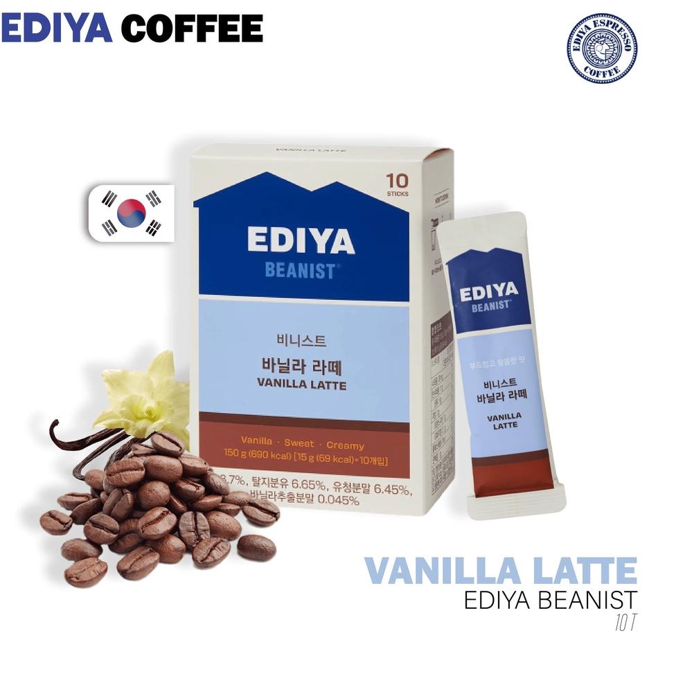 

NEW PRODUCT !! EDIYA BEANIST Vanilla Latte 1Box 10T - Kopi Kemasan Sachet Korea | Kopi Susu Instan | Minuman Instan [KODE 937]