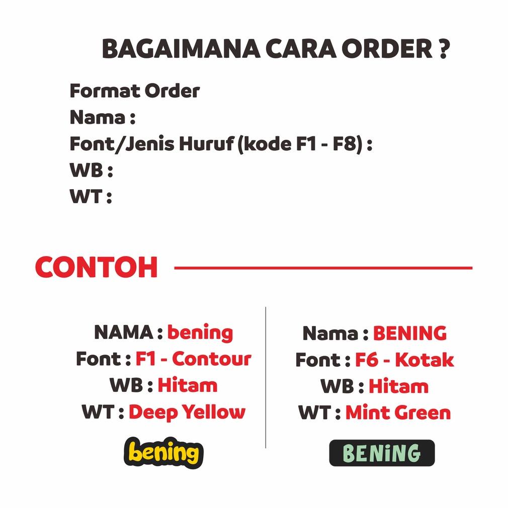 

New - Stiker Label Nama Kain Baju Anak Sablon Pesantren Asrama Setrika Name Label Sticker Iron on sticker aesthetic custom dapat 50pcs Kain BLUESTIKER