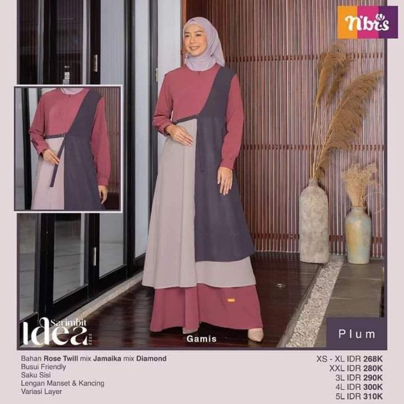 GAMIS NIBRAS IDEA PLUM