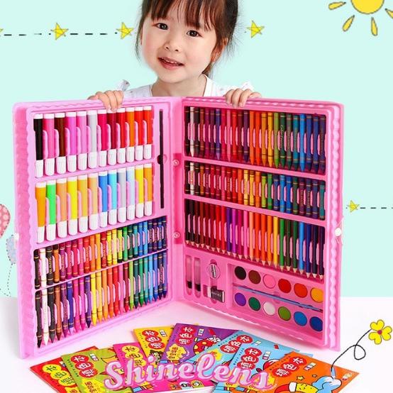 

bhra -0 Crayon 168 PCS Set Alat Gambar Alat Tulis & Lukis Menggambar Melukis 881✭