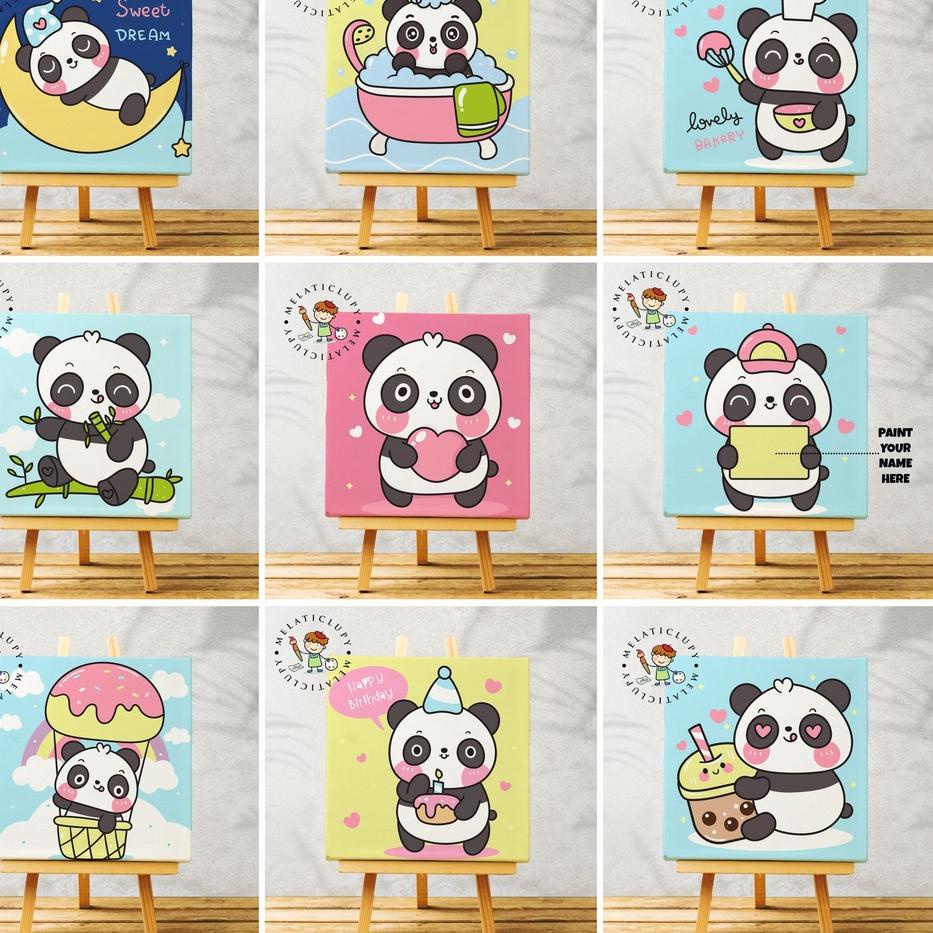 

Discount2.2 PAINT BY NUMBER KANVAS 20x20cm PANDA 754✵