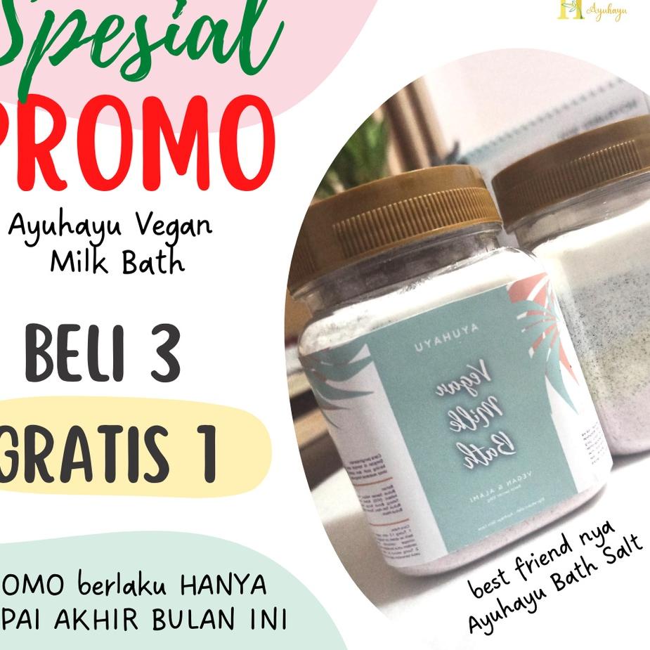 Hanya hari Ini [100g] VEGAN MILK BATH MANDI SUSU MASKER TUBUH NATURAL SPA ALAMI COCONUT MILK BODY MA