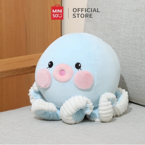 COD BALI MINISO Ocean Series 3.0 9in. Light Blue Octopus Boneka Gurita Starfish Bintang Laut Walrus 