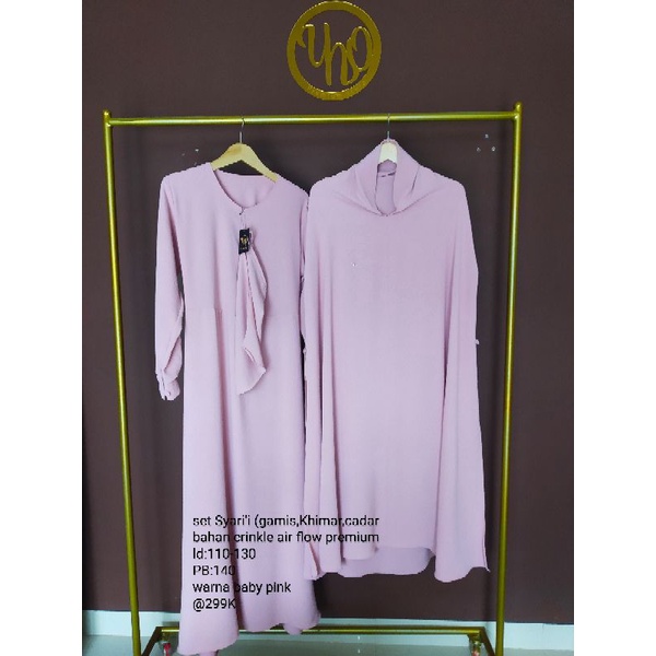 set syar'i (gamis, Khimar,cadar)