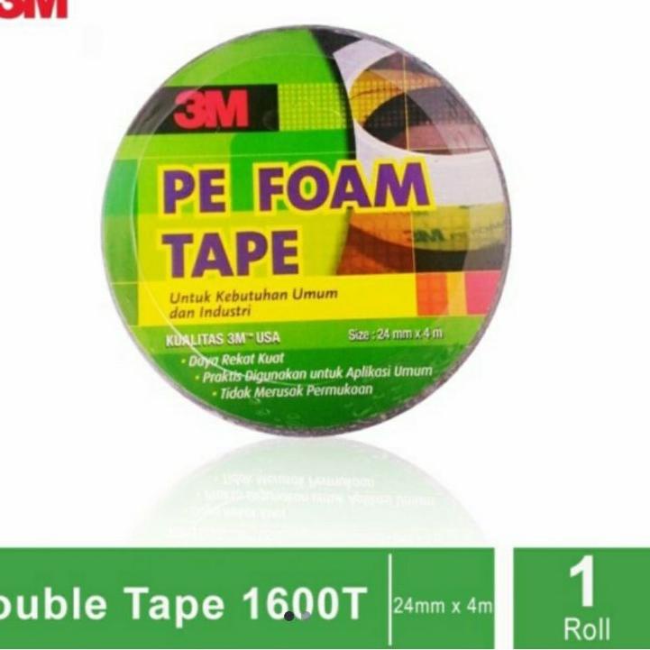 

Ayo Dapatkan 3M 1600T Double Tape PE Foam Tebal / 1,0mm Size 24mm x 4m PQ9