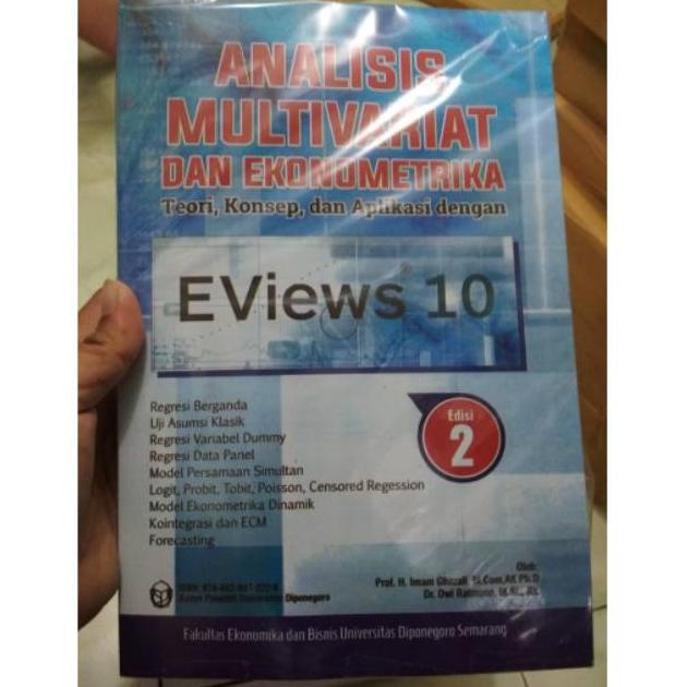 [KODE 97BQF] Analisis Multivariat Dan Ekonometrika Eviews 10 Edisi 2 Plus CD By. Imam Ghozali