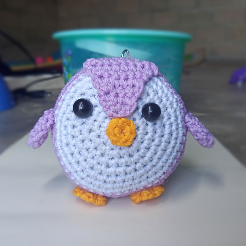 Gantungan Kunci Rajut | Ganci Rajut Pinguin | Gantungan Tas Pinguin
