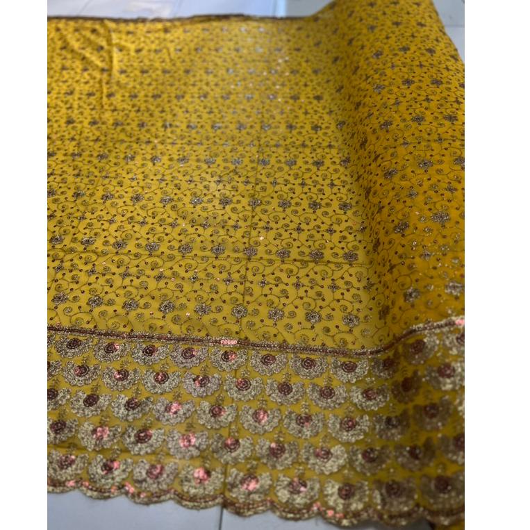 [DISKON !!] kain Sari India / bahan Sari India TERBARU