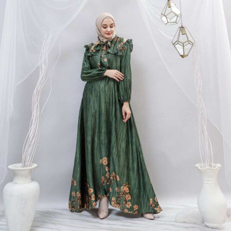 NEOLA DRESS SILK PREMIUM DRESS VIRAL DRESS PESTA GAMIS MUSLIMAH KEKINIAN