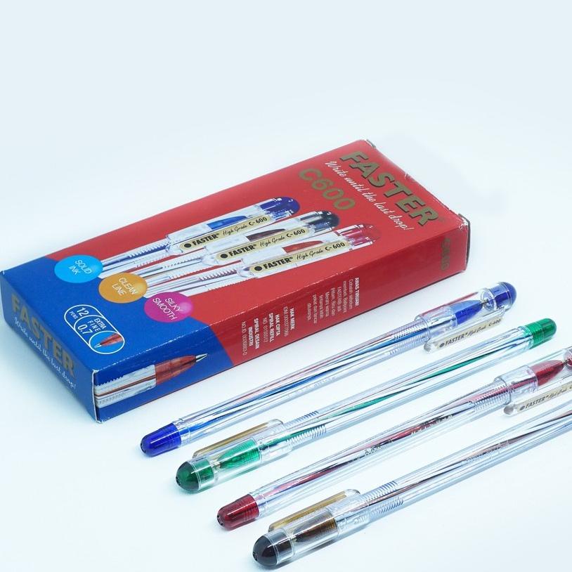 

[PROMOSI !!] Pulpen / Bulpen faster c600 Isi 12 pcs [KODE 49]