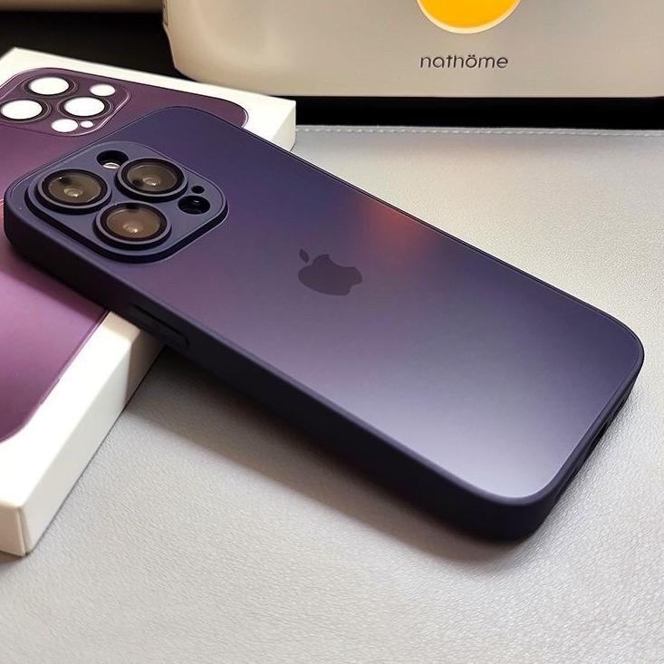 Kualitas PRO LENS PROSTEEL superior vol 2 PRO AG GLASS case DEEP PURPLE lphone 14 PRO MAX 14 PLUS Su